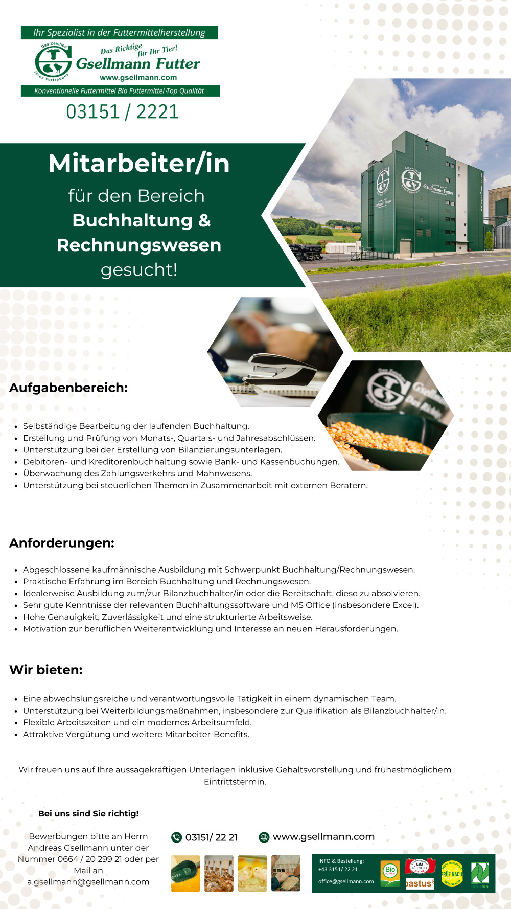 Mitarbeiter/in Buchhaltung & Rechnungswesen (m/w/d)