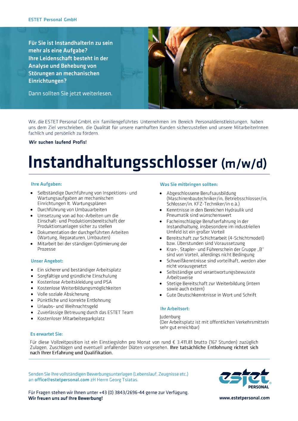 Instandhaltungsschlosser (m/w/d)