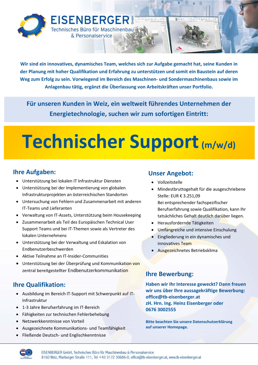 Technischer Support (m/w/d)